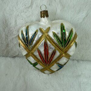Waterford Holiday Heirlooms Lismore Heart Ornament 1999 Limited Series